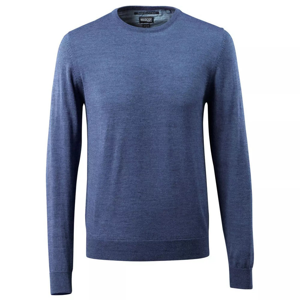 Blue - Front - Mascot Mens Frontline Knitted Jumper