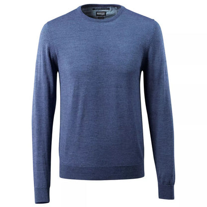 Blue - Front - Mascot Mens Frontline Knitted Jumper