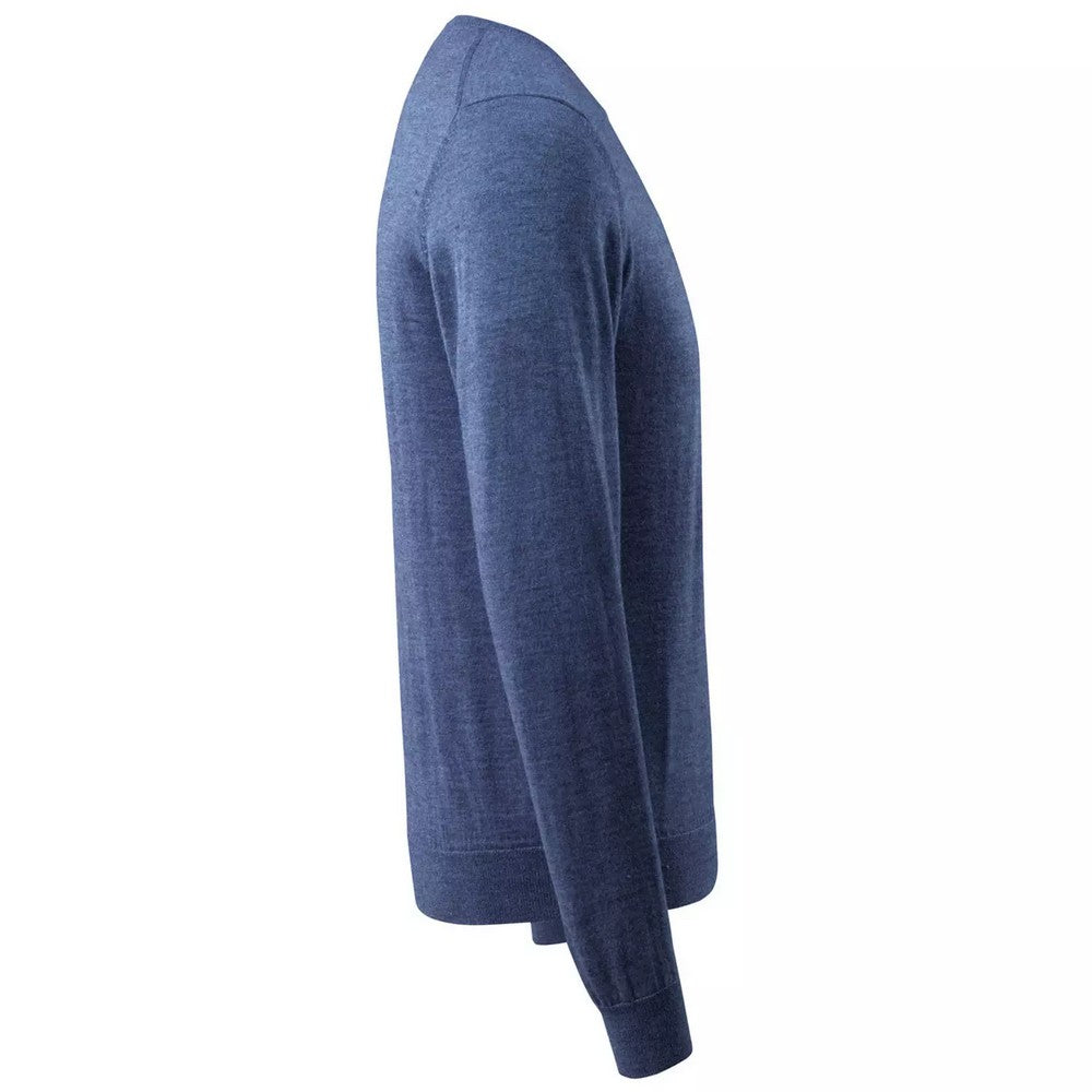 Blue - Side - Mascot Mens Frontline Knitted Jumper