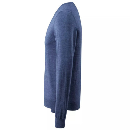 Blue - Lifestyle - Mascot Mens Frontline Knitted Jumper