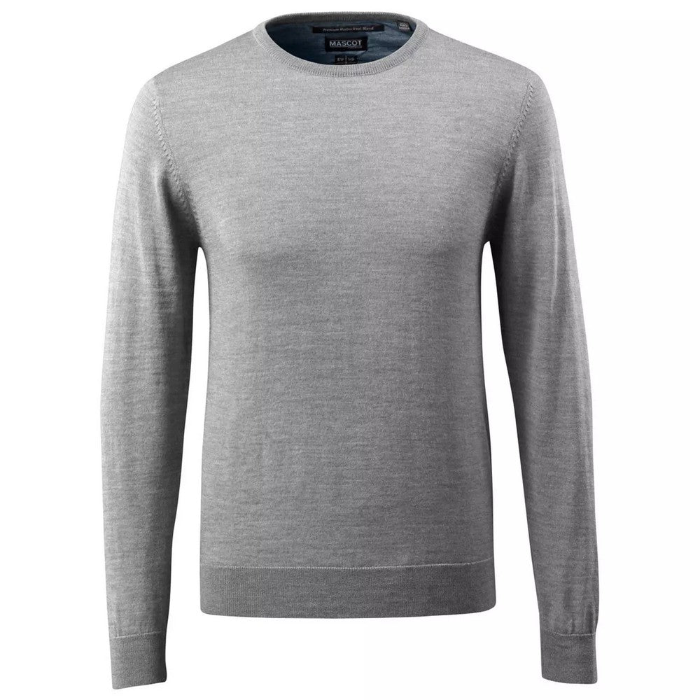 Grey - Front - Mascot Mens Frontline Knitted Jumper
