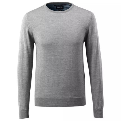 Grey - Front - Mascot Mens Frontline Knitted Jumper