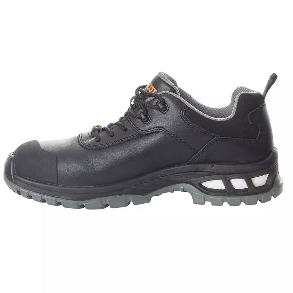 Black - Back - Mascot Mens Footwear Energy Grain Leather Safety Shoes