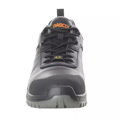 Black - Side - Mascot Mens Footwear Energy Grain Leather Safety Shoes