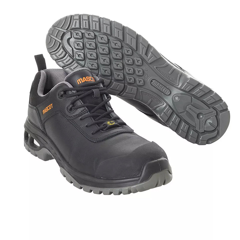 Black - Lifestyle - Mascot Mens Footwear Energy Grain Leather Safety Shoes