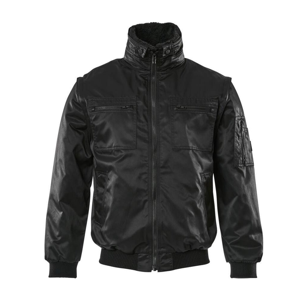 Black - Front - Mascot Mens Originals Pilot Jacket