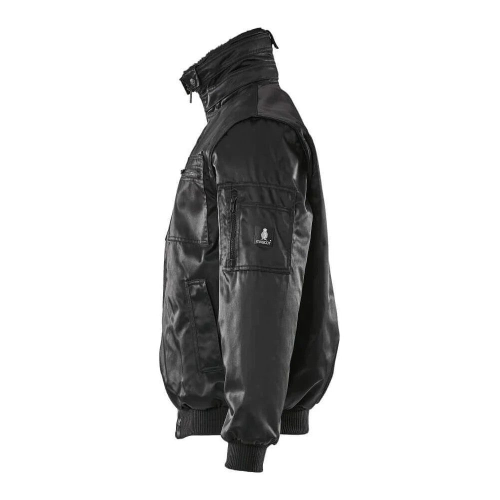 Black - Side - Mascot Mens Originals Pilot Jacket