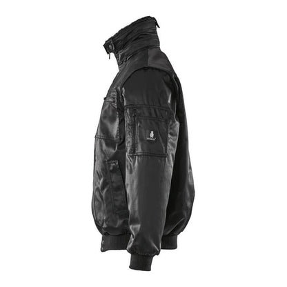 Black - Side - Mascot Mens Originals Pilot Jacket