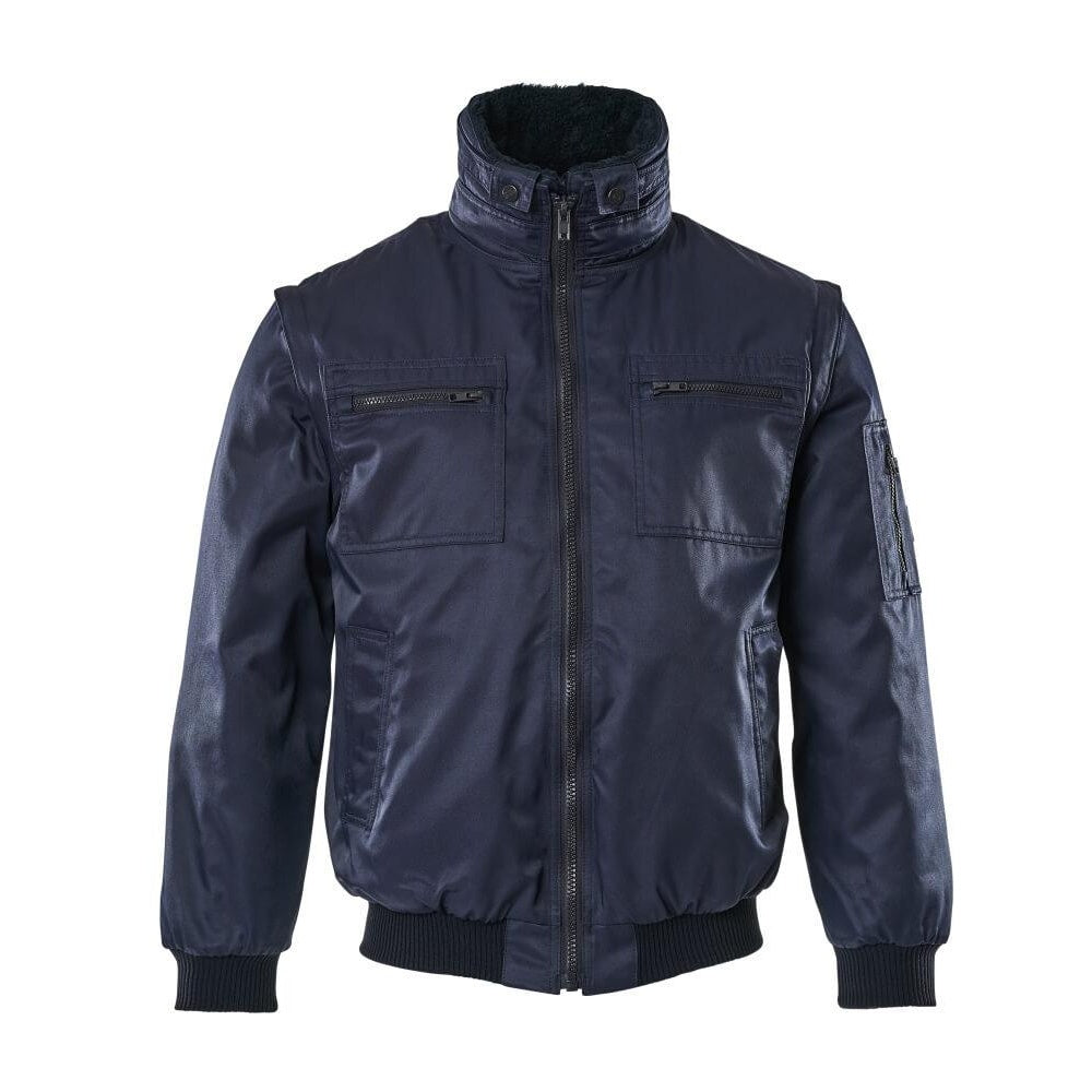 Navy - Front - Mascot Mens Originals Pilot Jacket