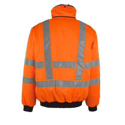 Hi Vis Orange - Back - Mascot Mens Safe Arctic Innsbruck Hi-Vis Pilot Jacket