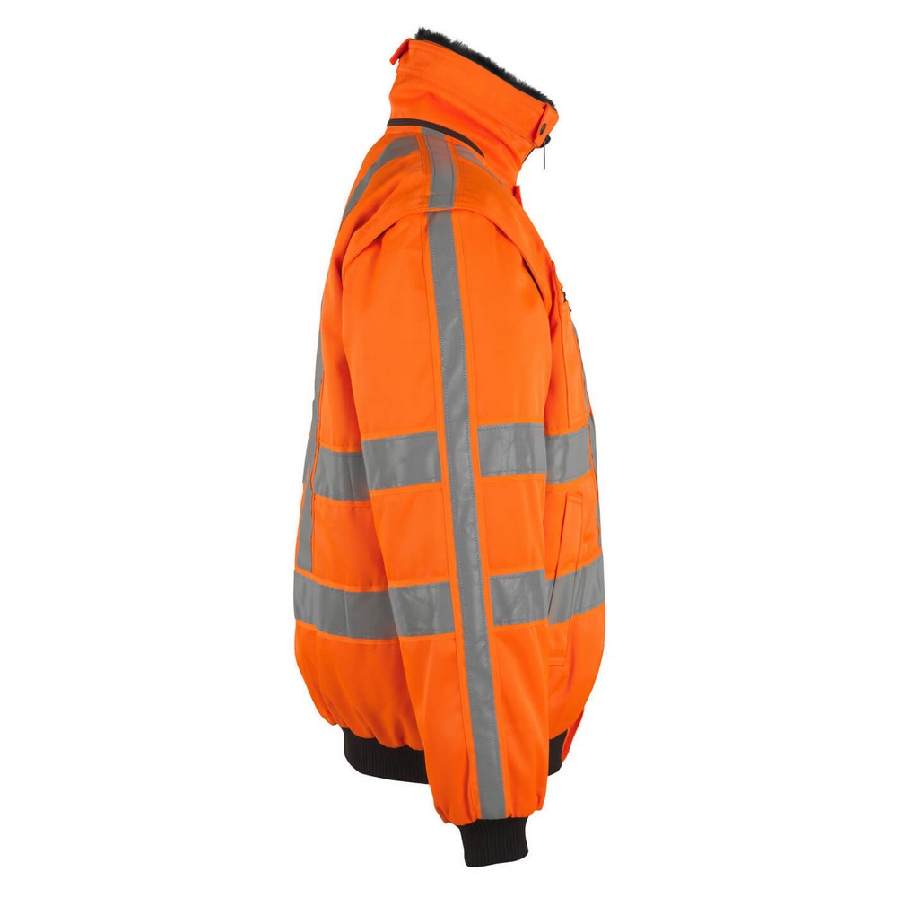 Hi Vis Orange - Side - Mascot Mens Safe Arctic Innsbruck Hi-Vis Pilot Jacket