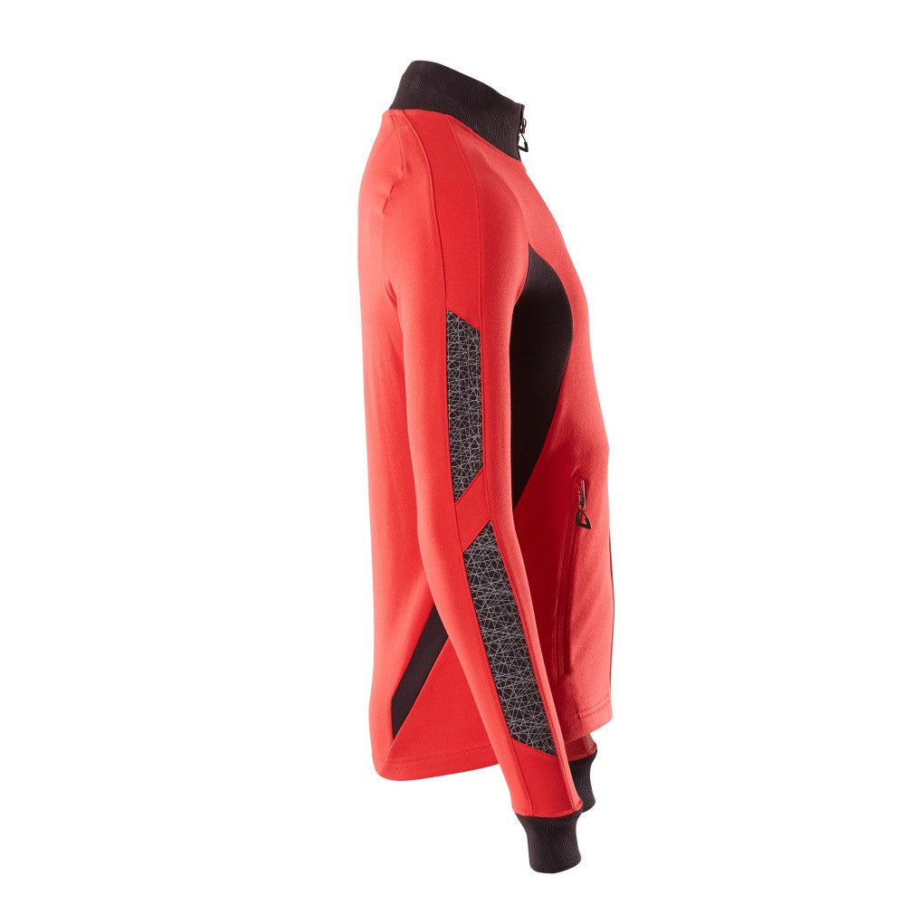 Traffic Red-Black - Side - Mascot Mens Accelerate Zipped Modern Jacket