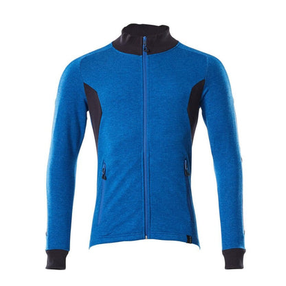 Azure Blue-Dark Navy - Front - Mascot Mens Accelerate Zipped Modern Jacket