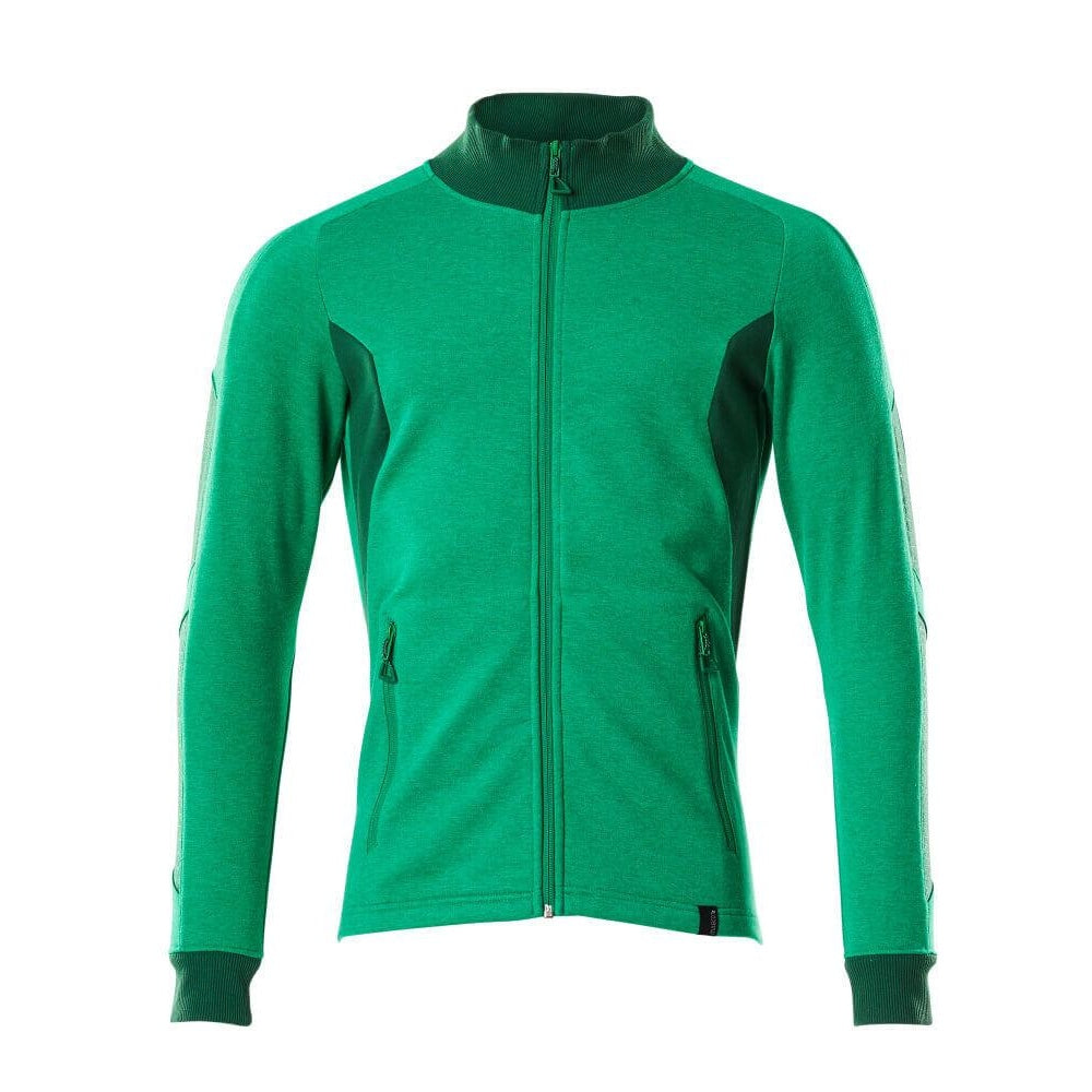 Grass Green-Green - Front - Mascot Mens Accelerate Zipped Modern Jacket