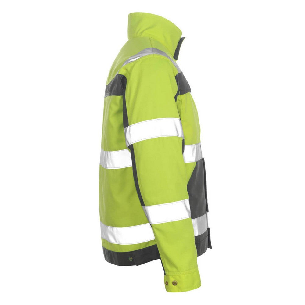 Hi Vis Yellow-Anthracite - Side - Mascot Mens Safe Complete Cameta Hi-Vis Jacket