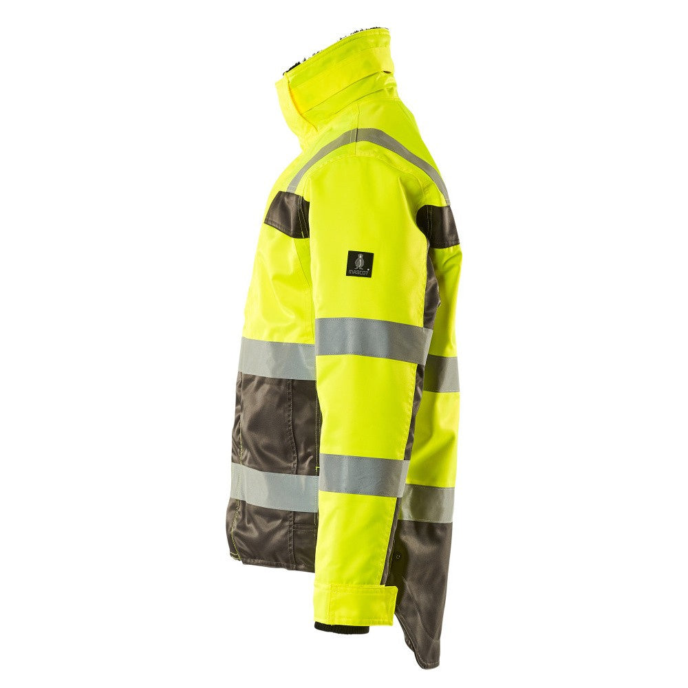 Hi Vis Yellow-Anthracite - Lifestyle - Mascot Mens Safe Complete Teresina Hi-Vis Jacket