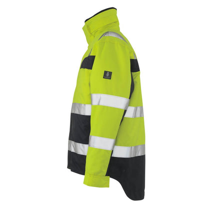 Hi Vis Yellow-Navy - Lifestyle - Mascot Mens Safe Complete Teresina Hi-Vis Jacket
