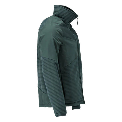 Forest Green - Side - Mascot Mens Customised Fleece Jacket