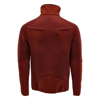 Autumn Red - Back - Mascot Mens Customised Striped Fleece Jacket