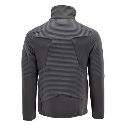 Stone Grey - Back - Mascot Mens Customised Striped Fleece Jacket