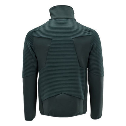 Forest Green - Back - Mascot Mens Customised Striped Fleece Jacket