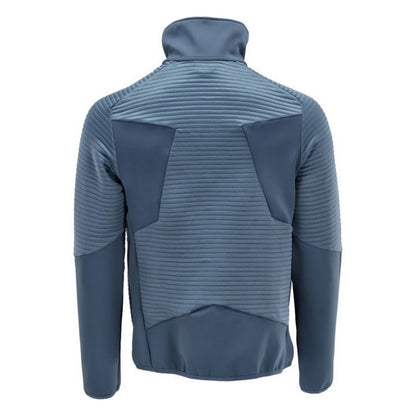Stone Blue - Back - Mascot Mens Customised Striped Fleece Jacket