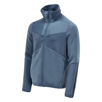 Stone Blue - Side - Mascot Mens Customised Striped Fleece Jacket