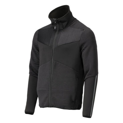 Black - Side - Mascot Mens Customised Striped Fleece Jacket