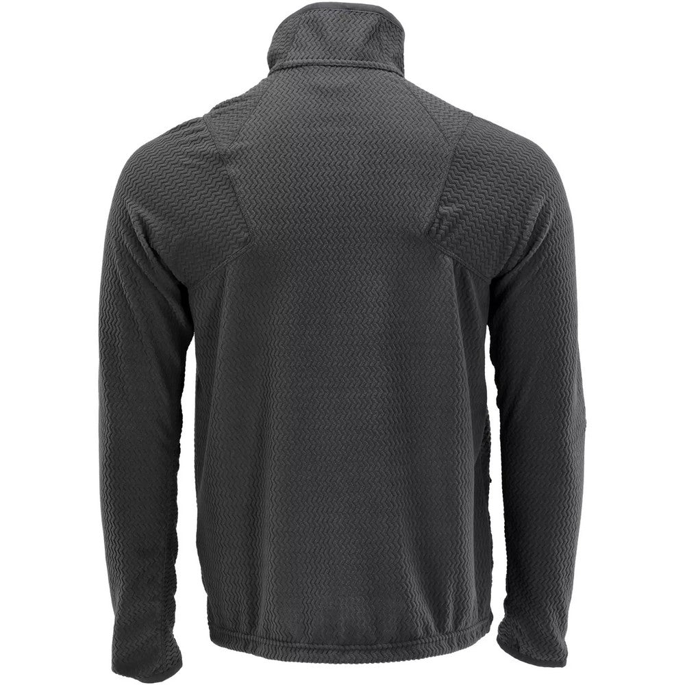 Stone Grey - Back - Mascot Mens Customised Patterned Fleece Jacket