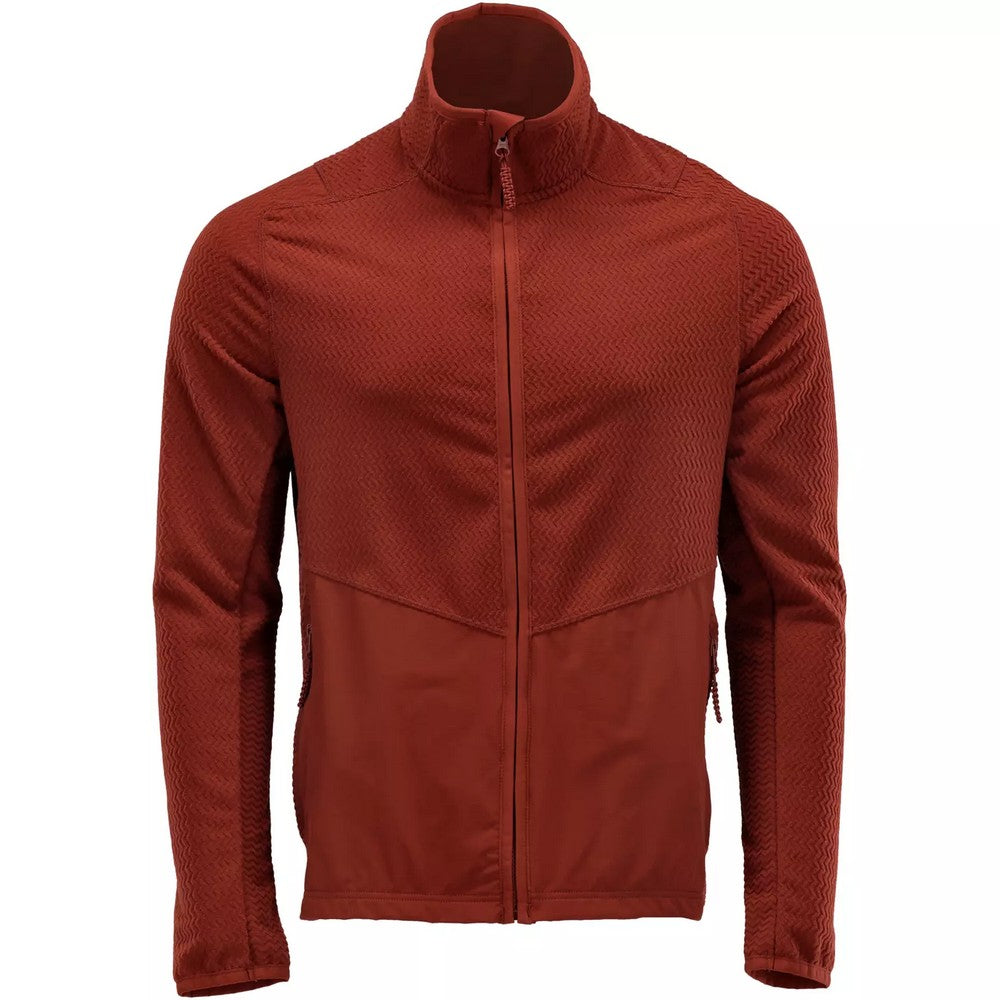 Autumn Red - Front - Mascot Mens Customised Patterned Fleece Jacket
