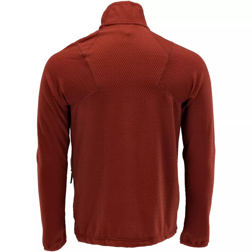 Autumn Red - Back - Mascot Mens Customised Patterned Fleece Jacket