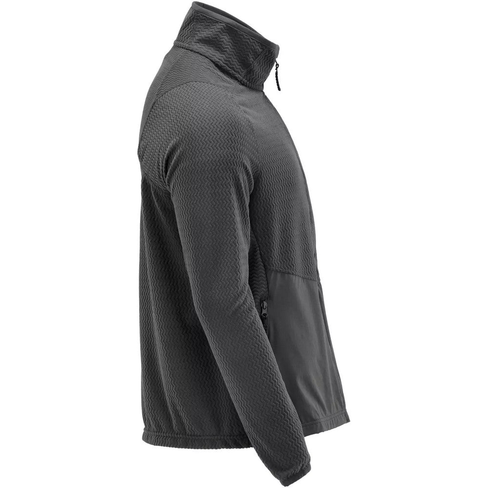 Stone Grey - Side - Mascot Mens Customised Patterned Fleece Jacket