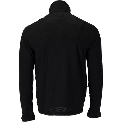 Black - Back - Mascot Mens Customised Patterned Fleece Jacket