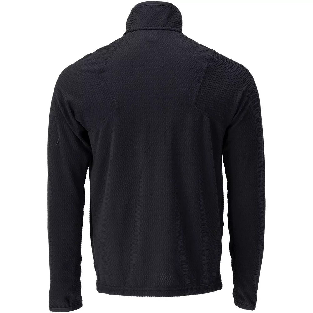 Dark Navy - Back - Mascot Mens Customised Patterned Fleece Jacket