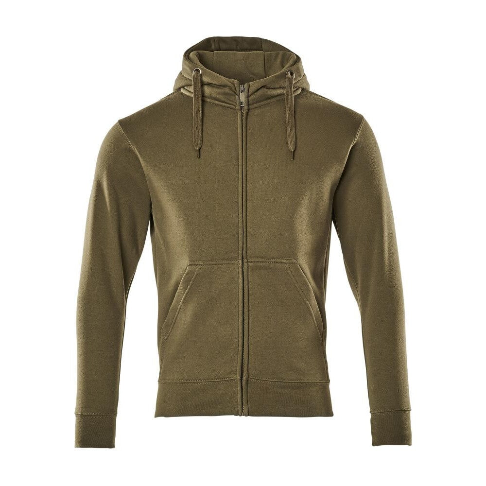 Moss Green - Front - Mascot Mens Crossover Gimont Full Zip Hoodie