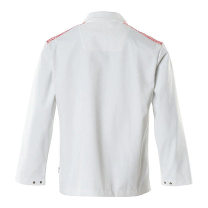 White-Traffic Red - Back - Mascot Mens Smock Food & Care Kaftan