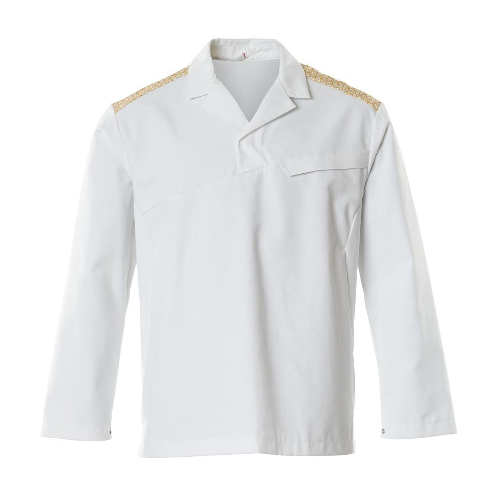 White-Curry-Gold - Front - Mascot Mens Smock Food & Care Kaftan