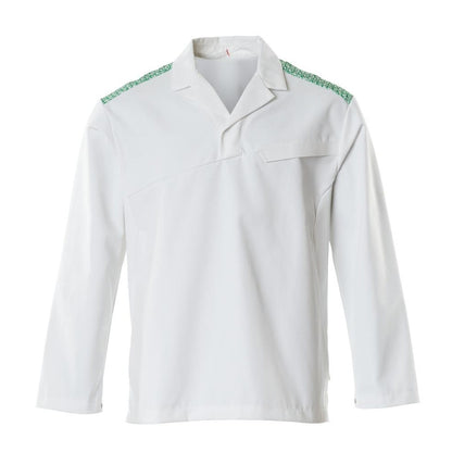 White-Grass Green - Front - Mascot Mens Smock Food & Care Kaftan