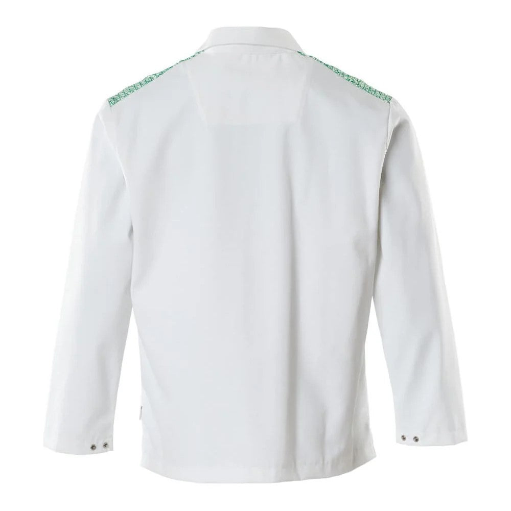 White-Grass Green - Back - Mascot Mens Smock Food & Care Kaftan