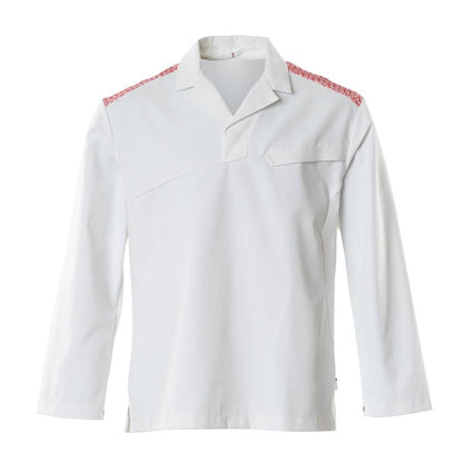 White-Traffic Red - Front - Mascot Mens Smock Food & Care Kaftan