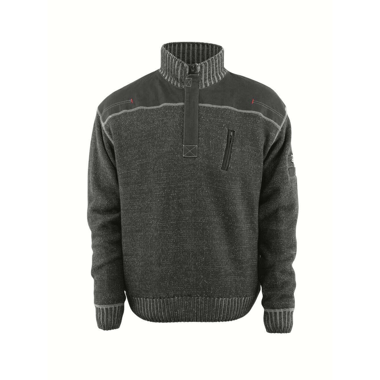 Anthracite - Front - Mascot Mens Naxos Frontline Jumper