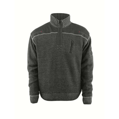 Anthracite - Front - Mascot Mens Naxos Frontline Jumper