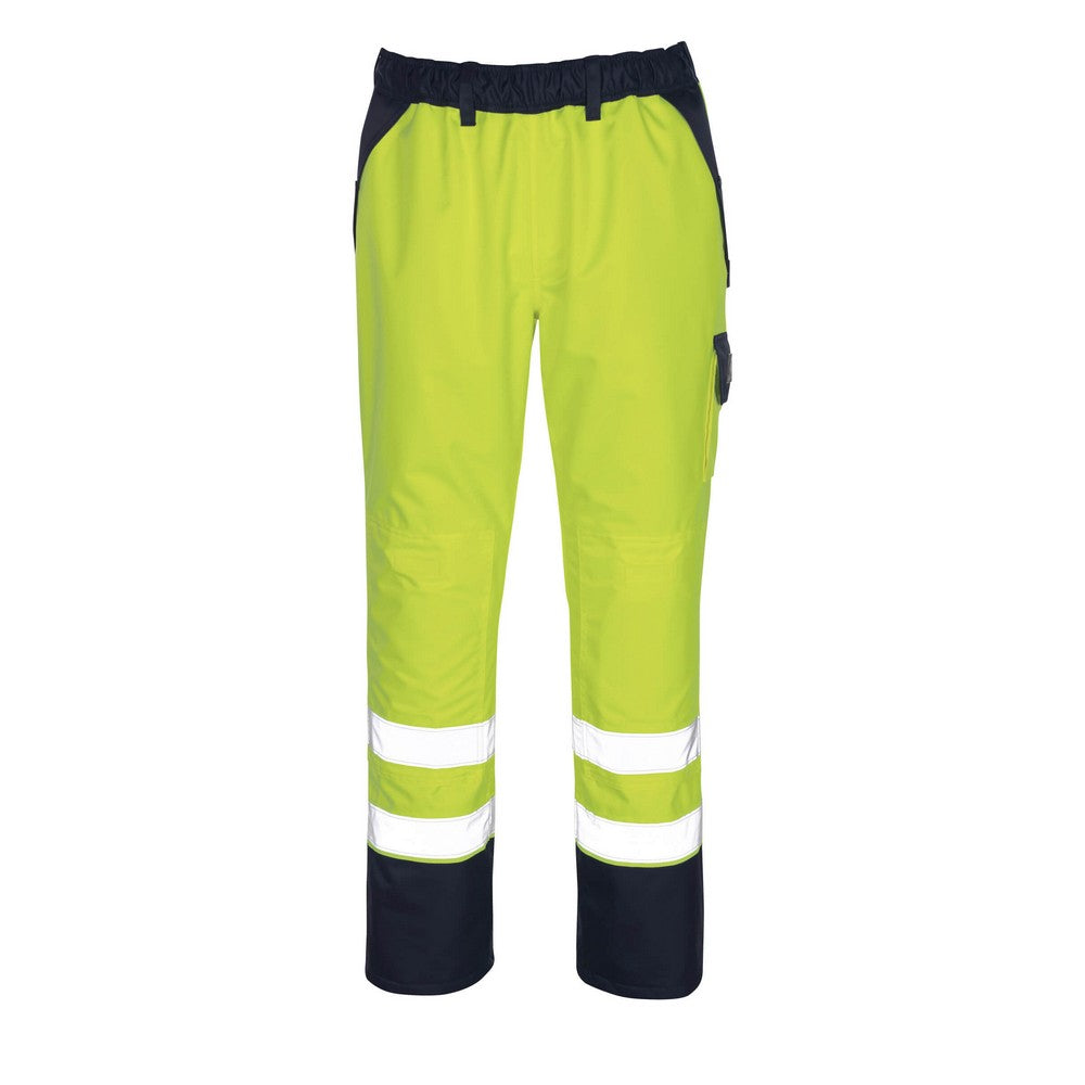 Hi Vis Yellow-Navy - Front - Mascot Mens Safe Image Over Trousers