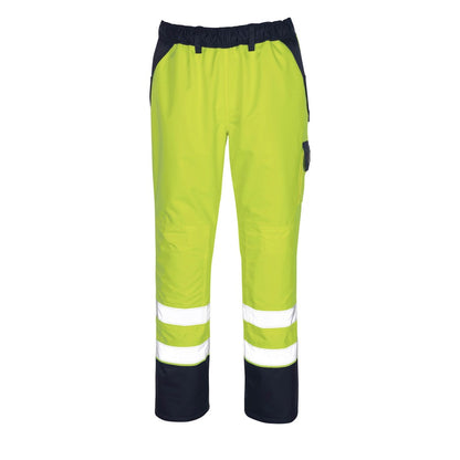 Hi Vis Yellow-Navy - Front - Mascot Mens Safe Image Over Trousers