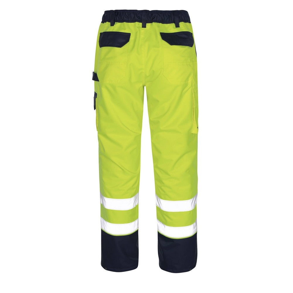 Hi Vis Yellow-Navy - Back - Mascot Mens Safe Image Over Trousers