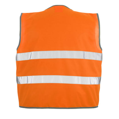 Hi Vis Orange - Back - Mascot Unisex Adult Weyburn Safety Classic Hi-Vis Vest