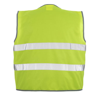 Hi Vis Yellow - Back - Mascot Unisex Adult Weyburn Safety Classic Hi-Vis Vest