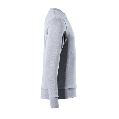 Grey Flecked - Side - Mascot Mens Crossover Modern Sweatshirt