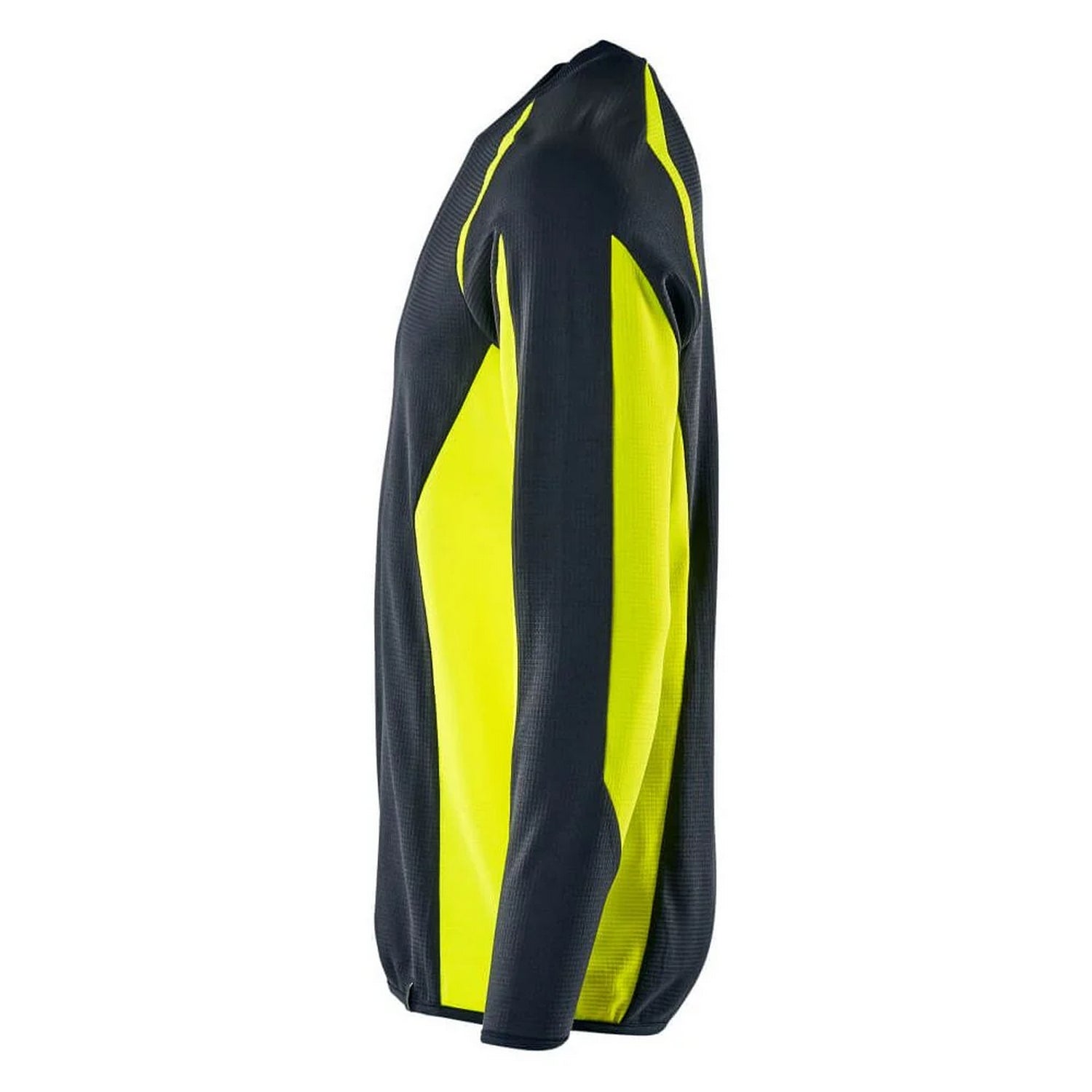 Dark Navy-Hi Vis Yellow - Side - Mascot Mens Accelerate Safe Sweatshirt