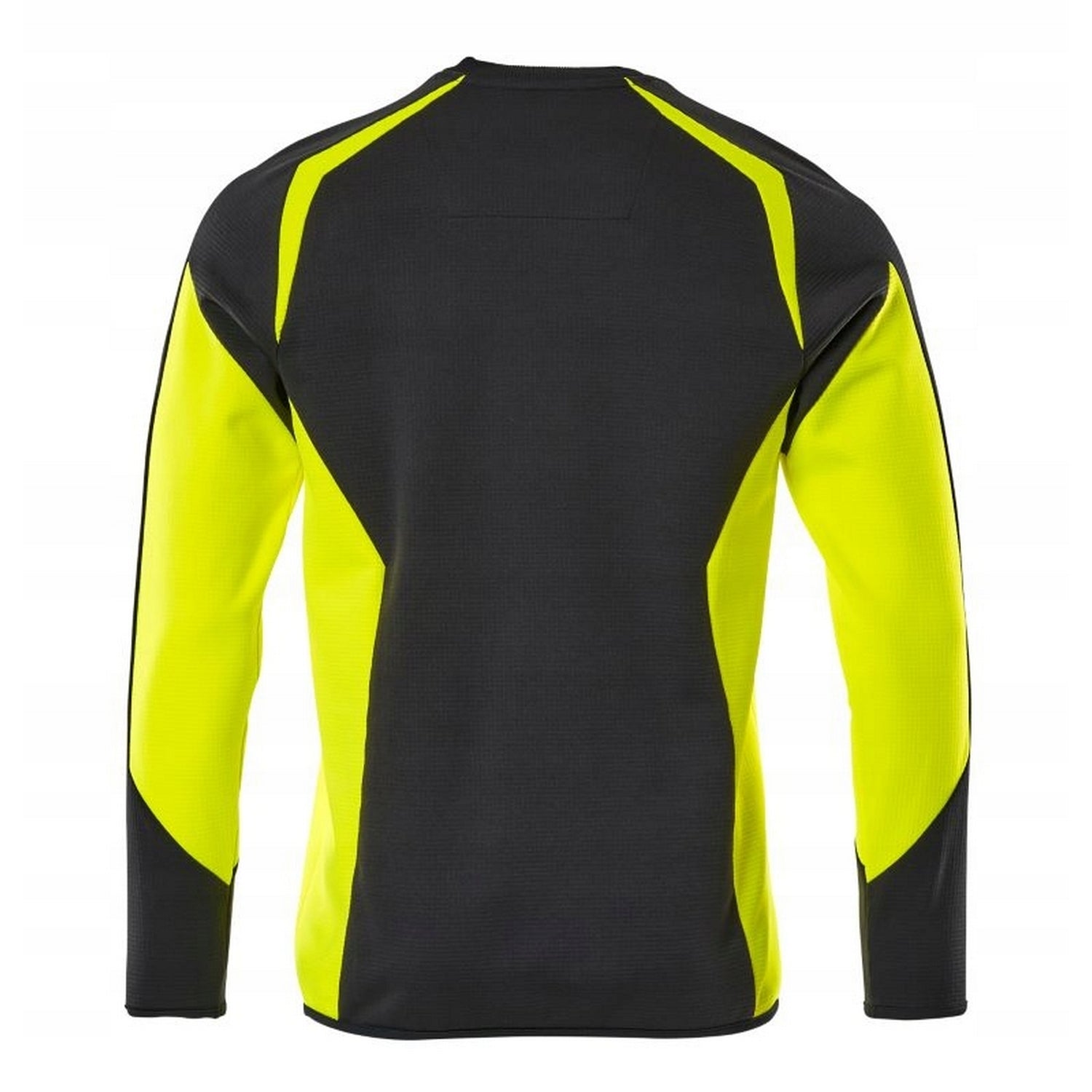Black-Hi Vis Yellow - Back - Mascot Mens Accelerate Safe Sweatshirt